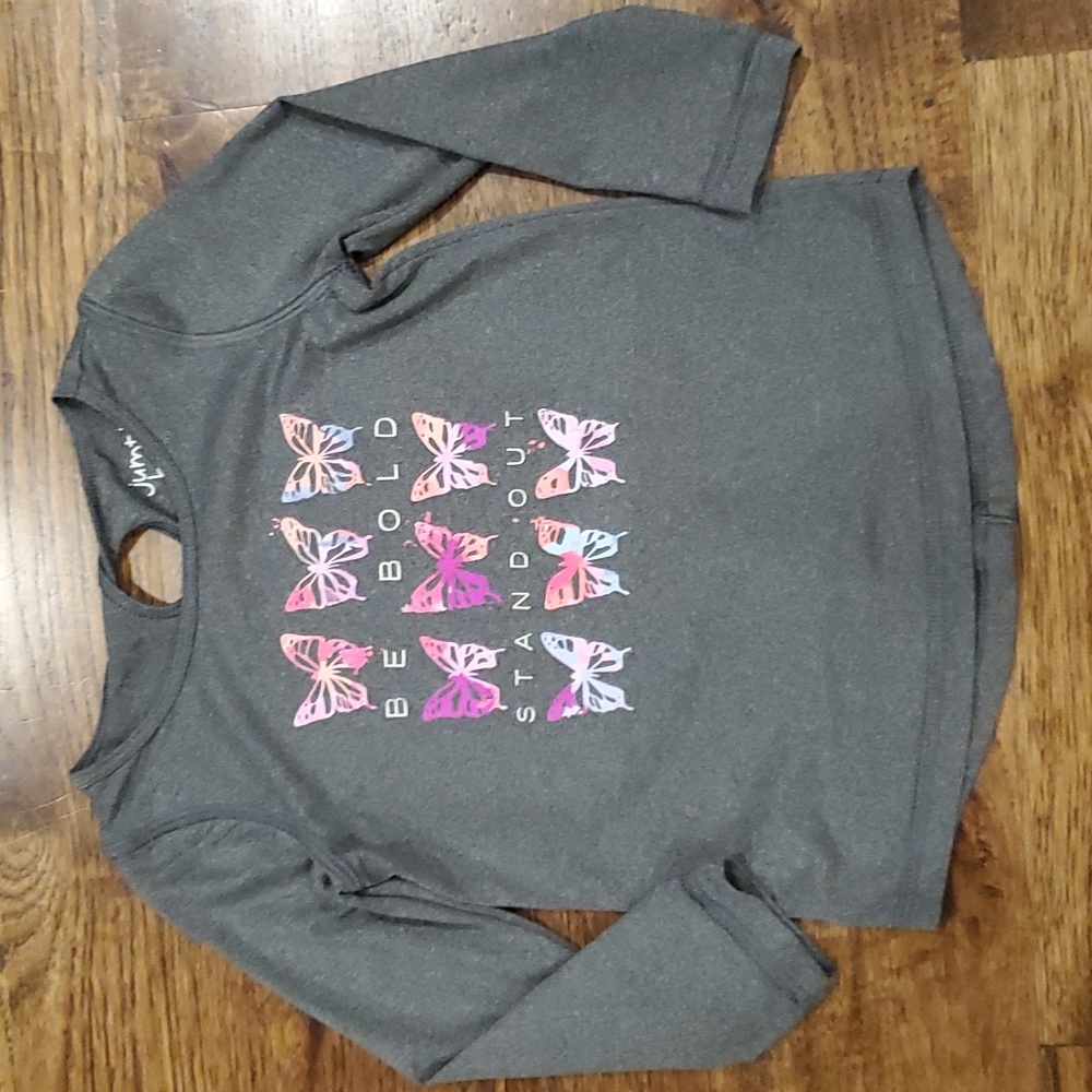 Girls Jumping Beans butterfly print shirt size 18M